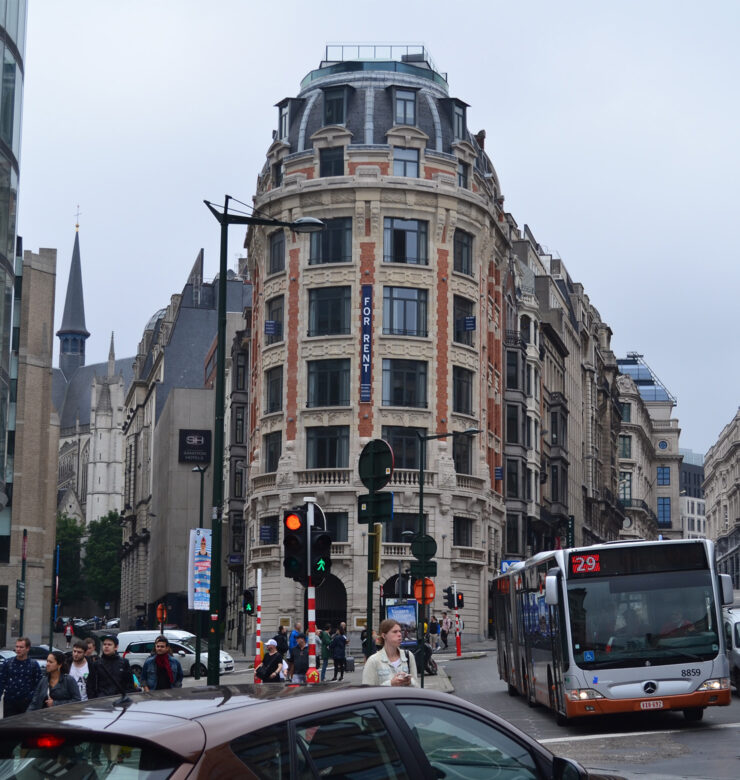 Blue Soft Belgium building in Brussels